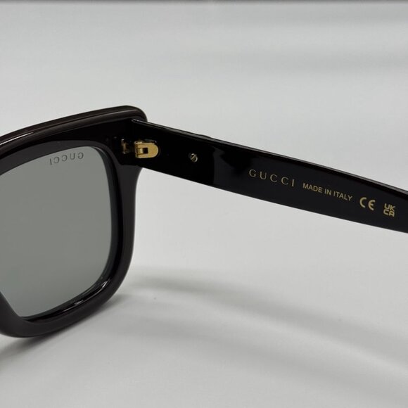 NEW GG1828S 004 GUCCI SHINY SOLID BROWN WOMEN GUCCI SUNGLASSES